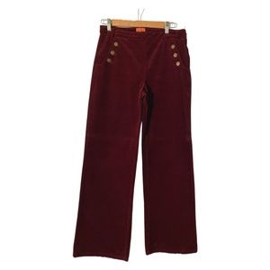 Burgundy Corduroy Flare Pants (M)